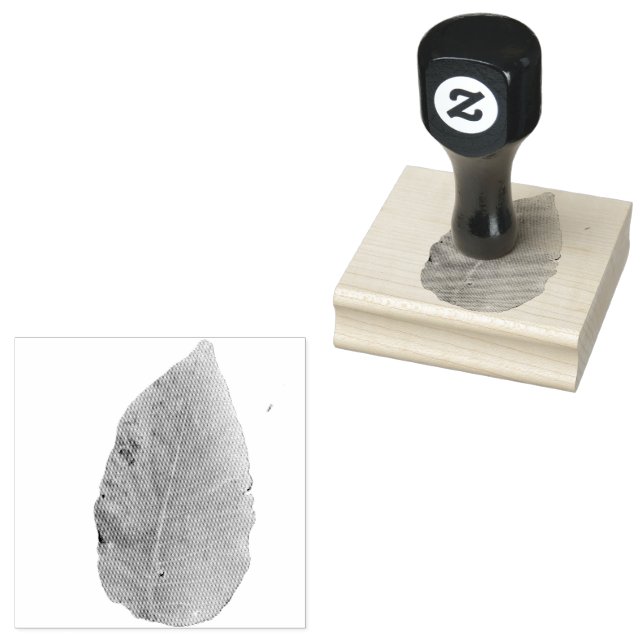 Carimbo De Borracha Leaf Rubber Stamp (Carimbado)