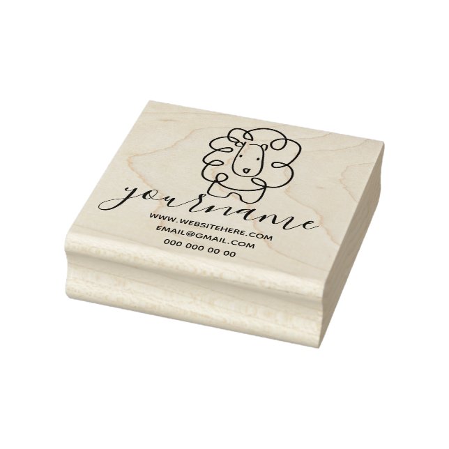 Carimbo De Borracha Leão (Carimbo)