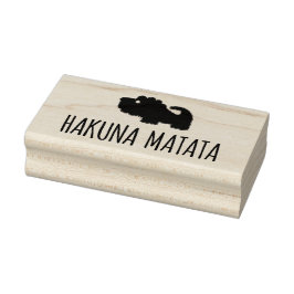 Carimbo De Borracha Leão Hakuna Matata
