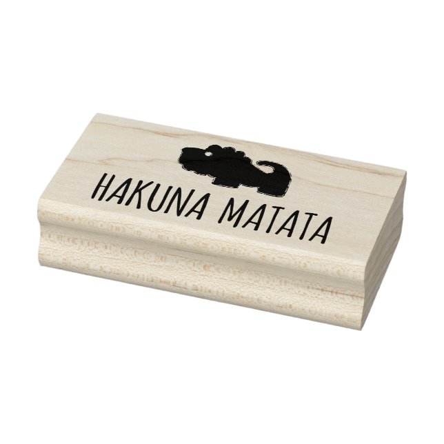 Carimbo De Borracha Leão Hakuna Matata (Carimbo)