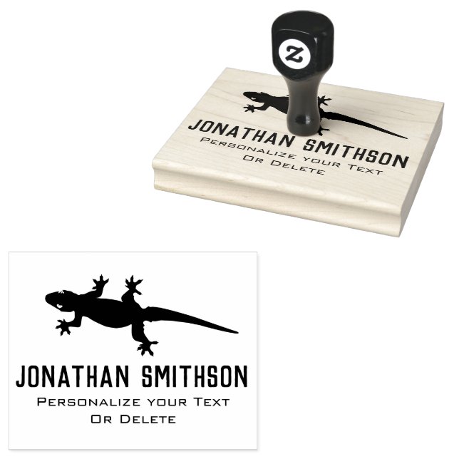 Carimbo De Borracha Legal Funny Lizard Cute Animal (Carimbado)