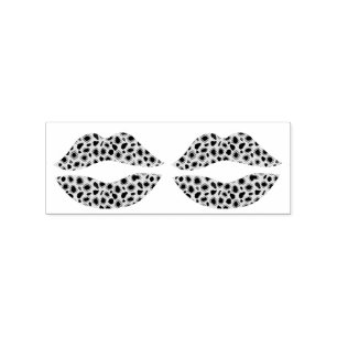 Carimbo De Borracha Leopard Mancha Batom Beija Thunder_Cove