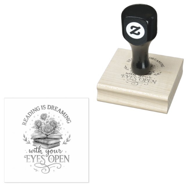 Carimbo De Borracha Ler Está Sonhando... (Carimbado)