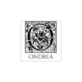 Carimbo De Borracha Letra O Vintage - Primeira Letra com Nome