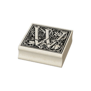 Carimbo De Borracha Letra William Morris W