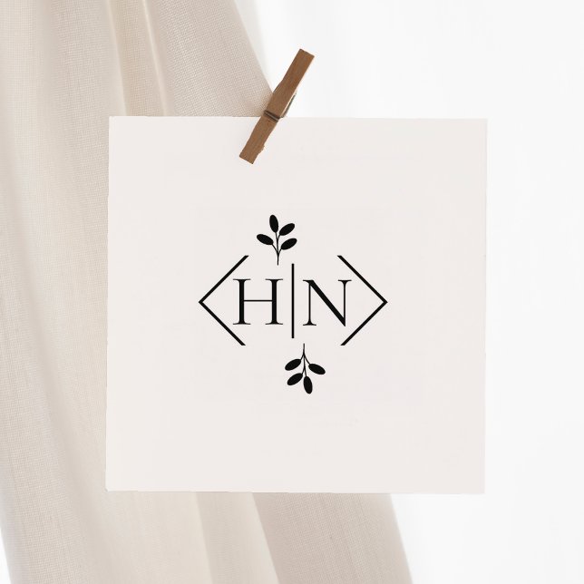 Carimbo De Borracha Letras Simples Monograma (Criador carregado)