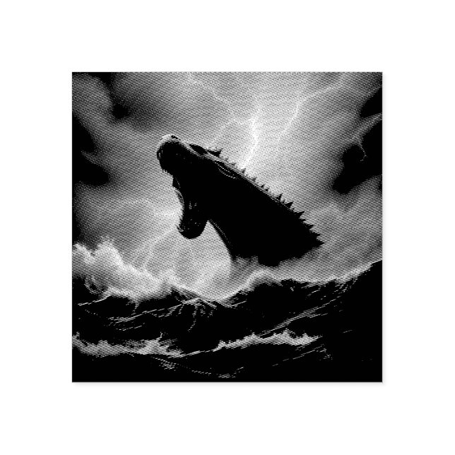 Carimbo De Borracha „Leviathan – Wächter der Tiefsee“  (Impressão)