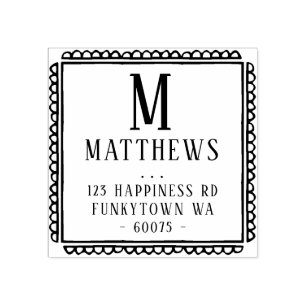 Carimbo De Borracha limite de classe de endereço de retorno PERSONALIZ