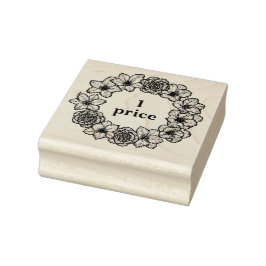 Carimbo De Borracha Lindo floral personalizado