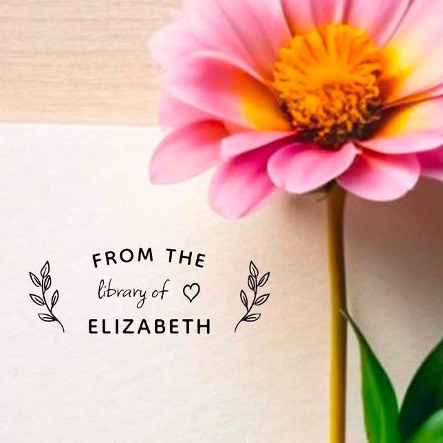 Carimbo De Borracha Lindo Livro Personalizado Escrito à Mão Da Bibliot (Criador carregado)