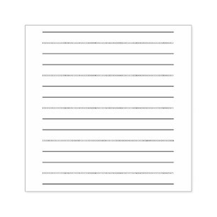 Carimbo De Borracha Linhas de Prática de Manuscrito