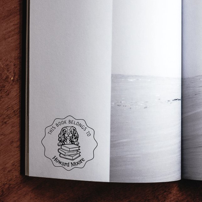 Carimbo De Borracha Livro Cavalier do Rei Charles (Criador carregado)