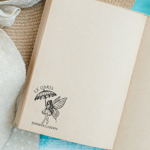 Carimbo De Borracha Livro de Biblioteca de Fadas Vintage