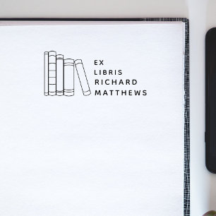 Carimbo De Borracha Livro de Biblioteca de Nomes Personalizados do Mod
