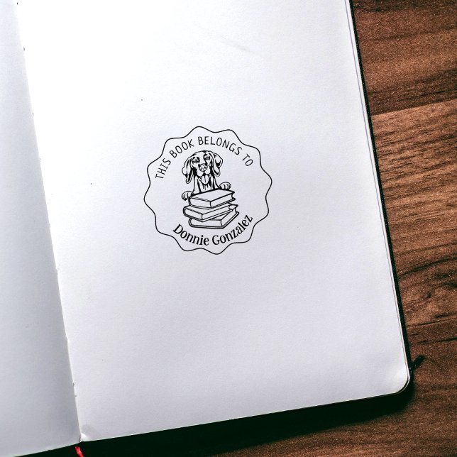 Carimbo De Borracha Livro de Cachorros de Cute Vizsla (Criador carregado)