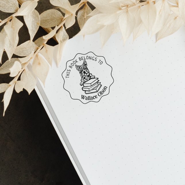 Carimbo De Borracha Livro de Cachorros de Terrier escocês (Criador carregado)