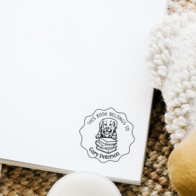 Carimbo De Borracha Livro de Cães dos Pirenéus Cujos (Criador carregado)