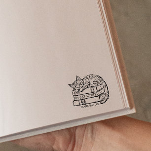 Carimbo De Borracha Livro de Gatos da Linda Vintage