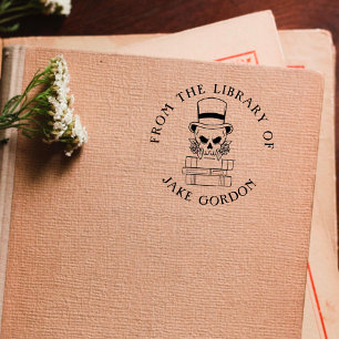 Carimbo De Borracha Livro Personalizado Na moda Skull Gothic