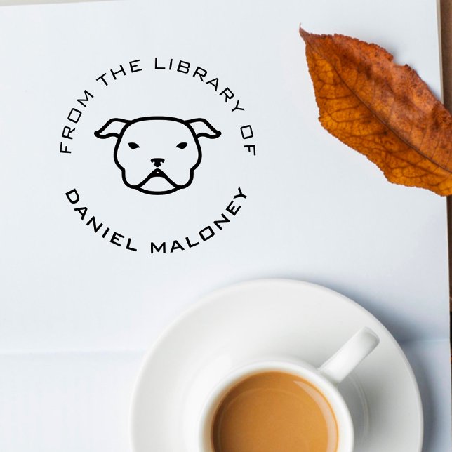 Carimbo De Borracha Livro Personalizado | Pitbull (Criador carregado)