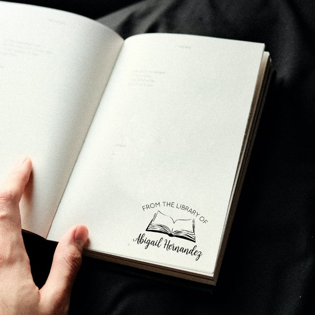 Carimbo De Borracha Livro Simples Da Biblioteca De (Criador carregado)