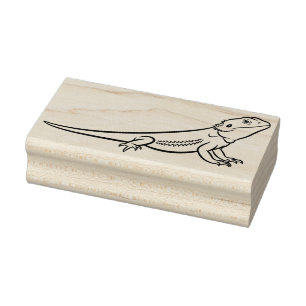Carimbo De Borracha Lizard ou Iguana Reptile