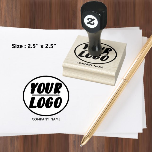 Carimbo De Borracha Logotipo comercial da empresa profissional persona (Custom Professional Company Business Logo Rubber Stamp)