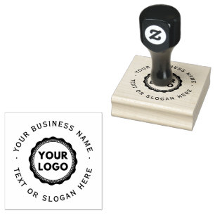Carimbo De Borracha Logotipo comercial personalizado grande