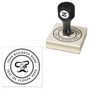 Carimbo De Borracha Logotipo comercial personalizado KITCHEN Grande