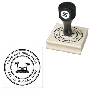 Carimbo De Borracha Logotipo Comercial Personalizado SAHARA Grande