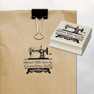 Carimbo De Borracha Logotipo da máquina de costura venosa