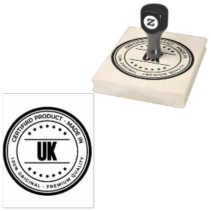 Carimbo De Borracha Logotipo da palavra UK impresso em Majestoso Viole