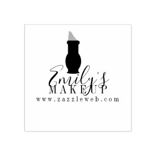 Carimbo De Borracha Logotipo de Loja de Produtos de Maquiagem Online