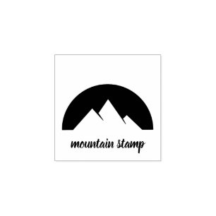 Carimbo De Borracha Logotipo de montanha