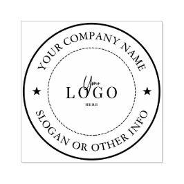 Carimbo De Borracha Logotipo de Negócio Personalizado