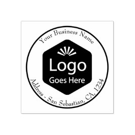 Carimbo De Borracha Logotipo de Negócios Personalizado