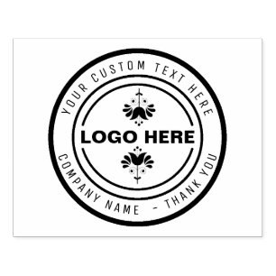 Carimbo De Borracha LOGOTIPO DE NEGÓCIOS Personalizado CARREGUE seu l