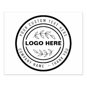 Carimbo De Borracha LOGOTIPO DE NEGÓCIOS Personalizado CARREGUE seu lo