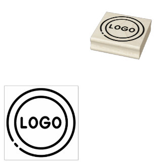 Carimbo De Borracha Logotipo Empresarial Personalizado