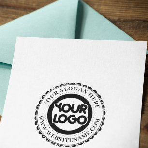 Carimbo De Borracha Logotipo Empresarial Personalizado Grande