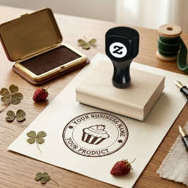 Carimbo De Borracha Logotipo Personalizado Caseiro