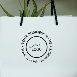 Carimbo De Borracha Logotipo Personalizado de Empresa Moderno Grande e