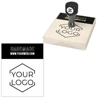 Carimbo De Borracha Logotipo Personalizado de Negócios Artesanais Mini