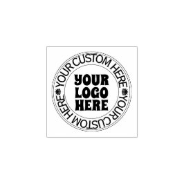 Carimbo De Borracha Logotipo Personalizado Tendências Empresariais Ele