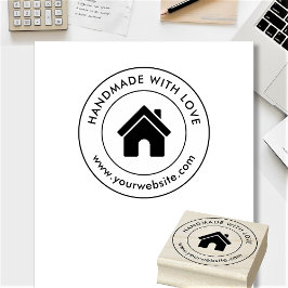 Carimbo De Borracha Logotipo Personalizado Texto Feito à Mão