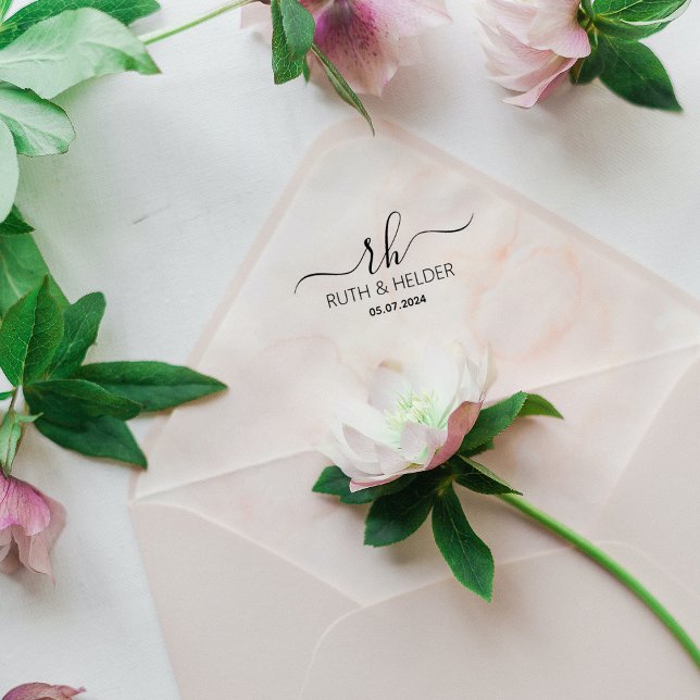 Carimbo De Borracha Logotipo Simples de Monograma (Criador carregado)