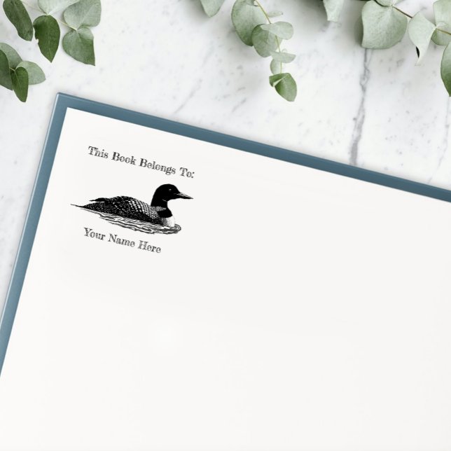 Carimbo De Borracha Loon Lake Life Cabine (Criador carregado)