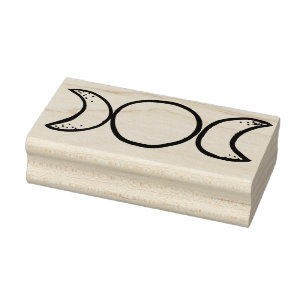 Carimbo De Borracha Lua tripla