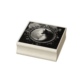 Carimbo De Borracha Lunar Balance – Where Shadows Embrace the Light. 