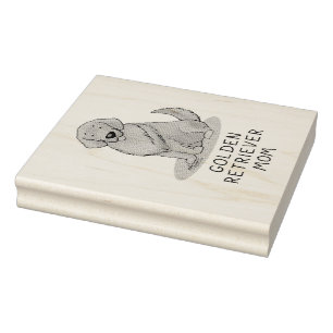 Carimbo De Borracha Mãe ouro de Retriever